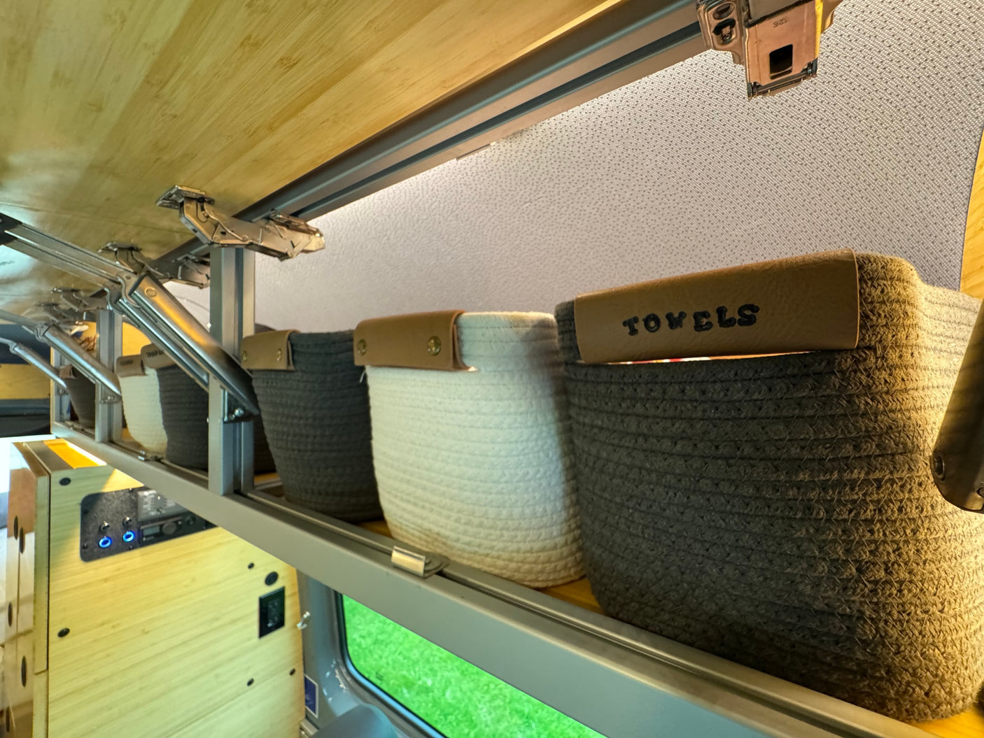 blue upholstered benches