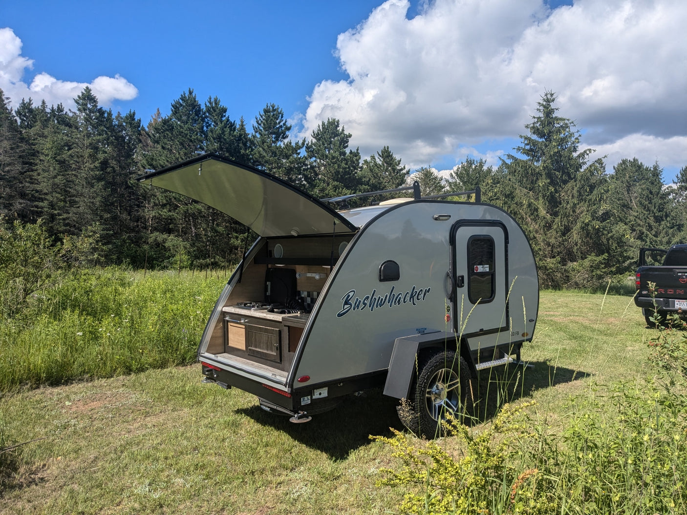 Explore nature with this Bushwhacker teardrop RV rental