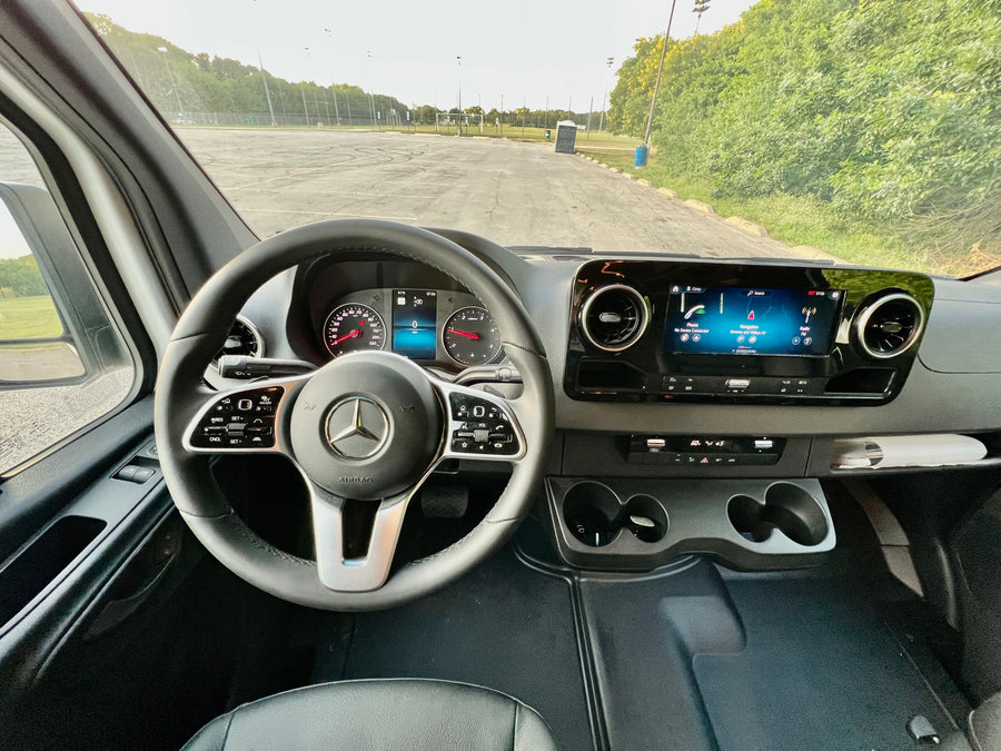 showcasing the front seats