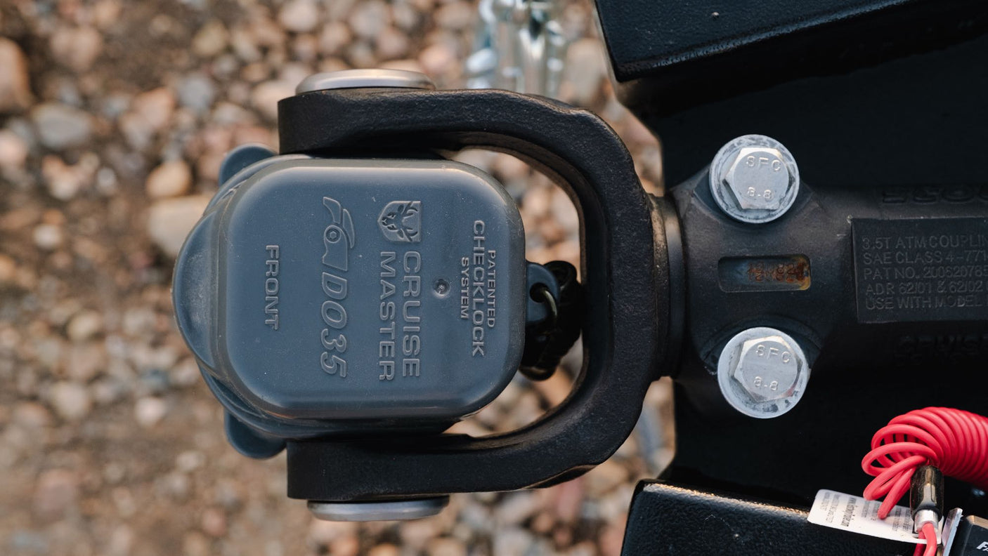 ready for hot showers on the go.|An open Boreas Camper compartment reveals an RV power setup with inverter