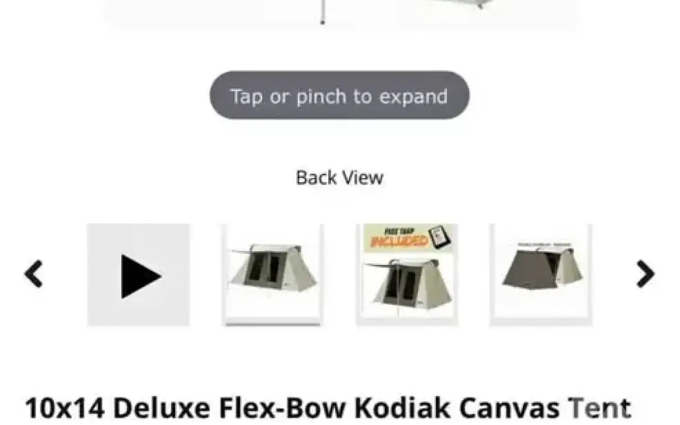 Kodiak Canvas 10X14 Deluxe Flex-Bow tent — used tents & canopies for sale (photo 2) — photo 2