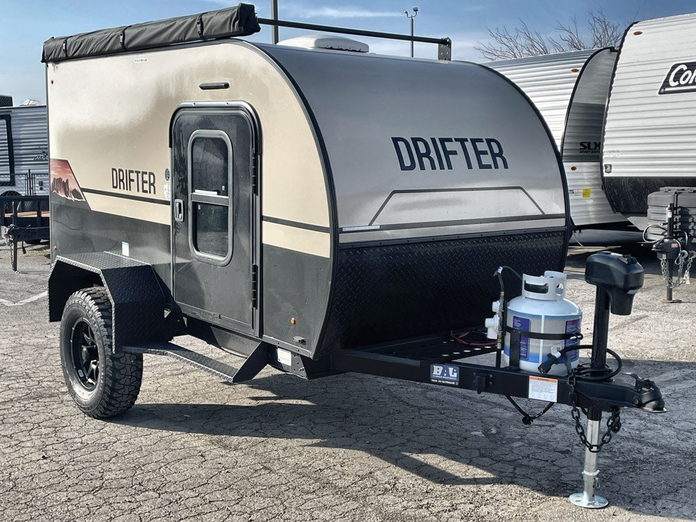 tan & black 'DRIFTER' teardrop camper
