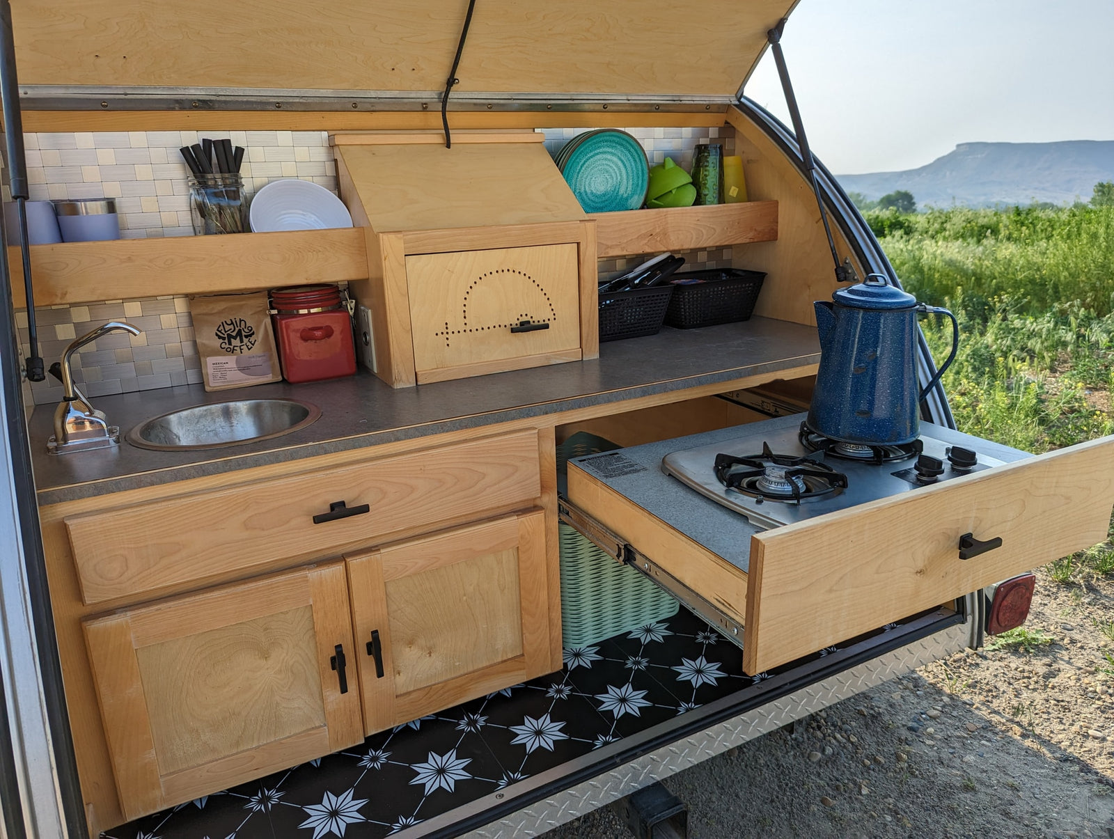 warm wood accents