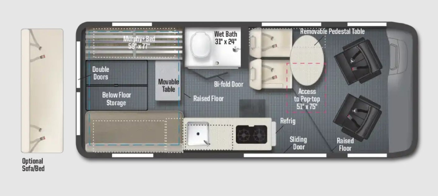 offering a driver's view of the road