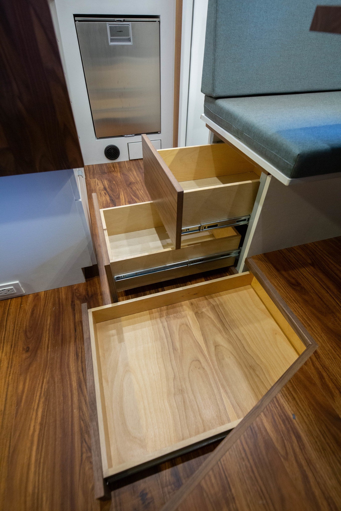 wooden overhead cabinets