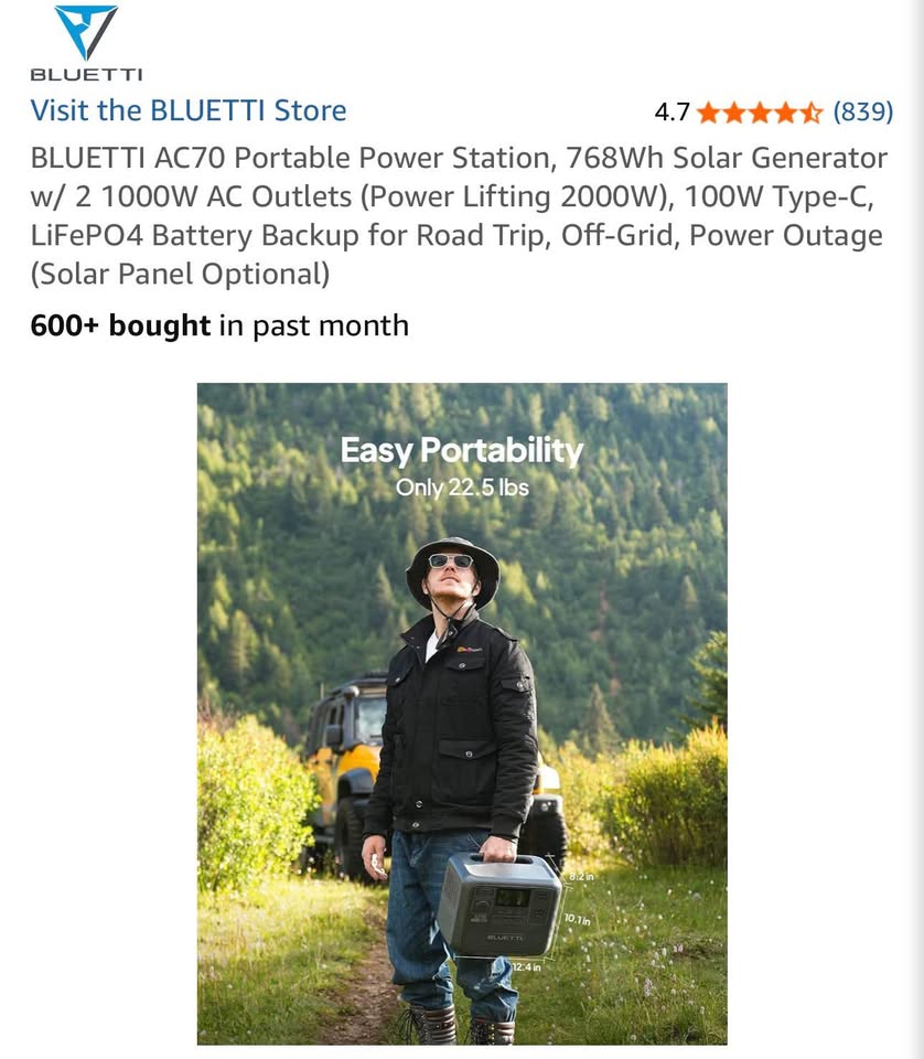 Bluetti Power Pack in Woodland, WA (photo 7) — photo 7
