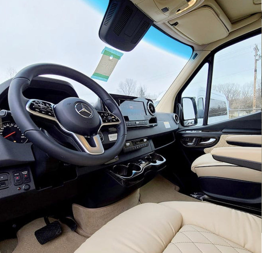 quilted cream seats