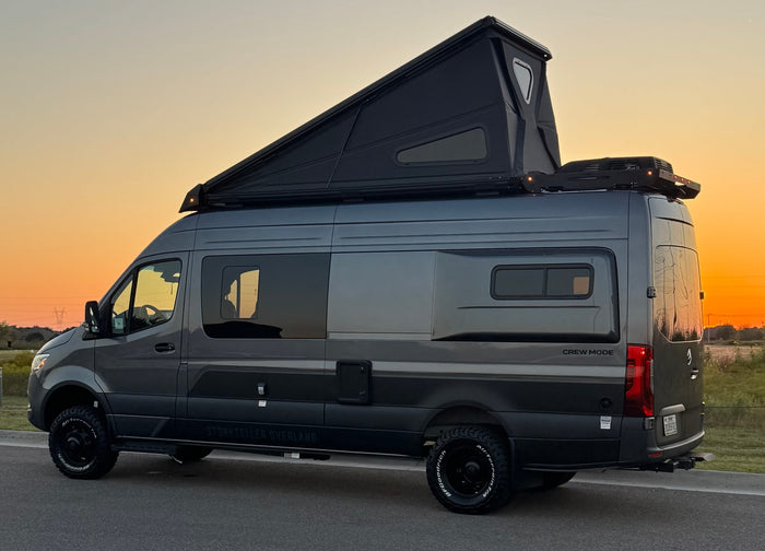 ideal for rv rental adventures. Features roof rack