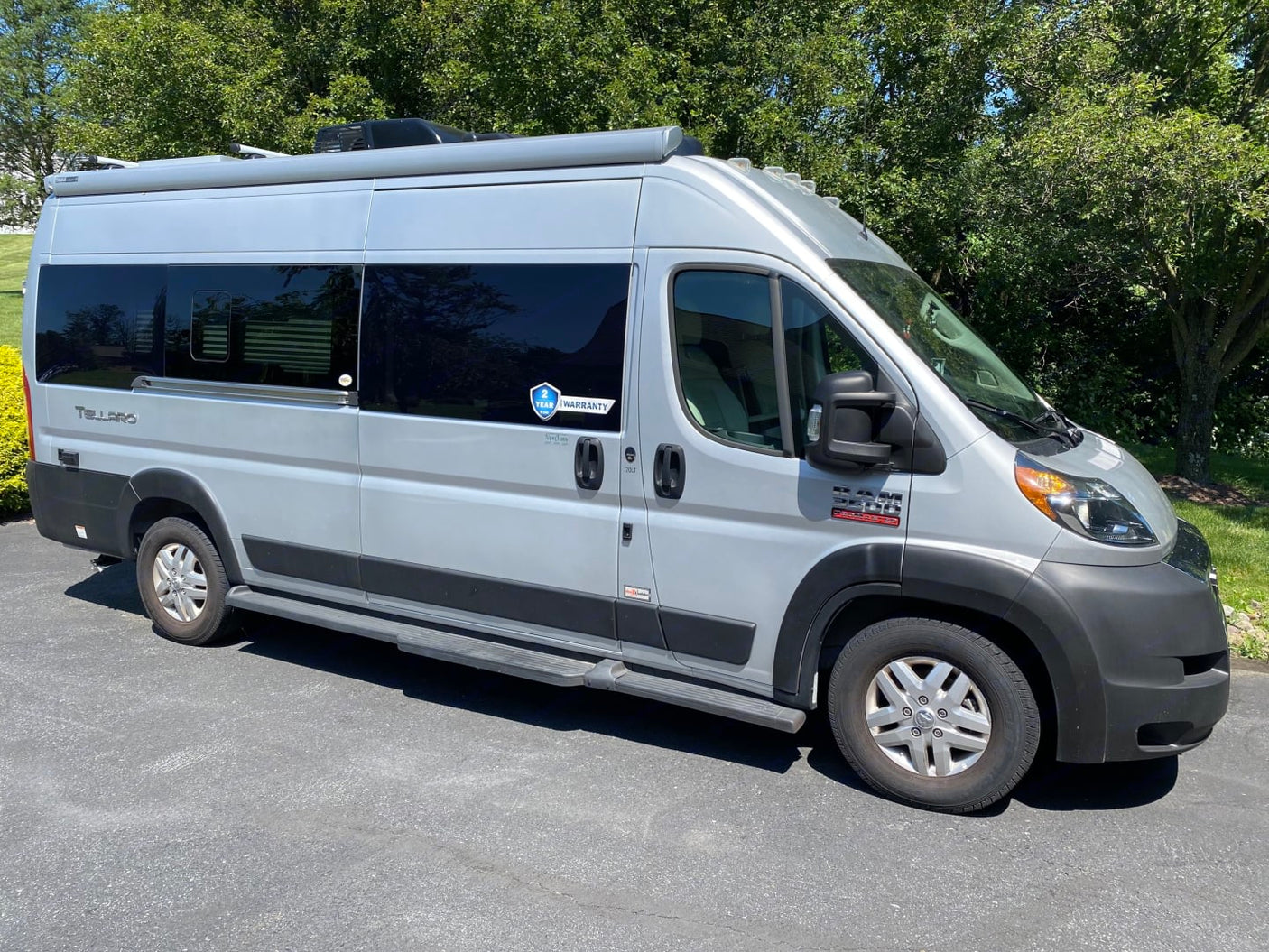 functional space.|Step inside this bright RV rental. It features a kitchenette with sink