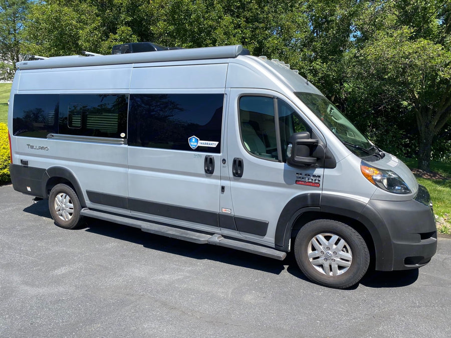 functional space.|Step inside this bright RV rental. It features a kitchenette with sink