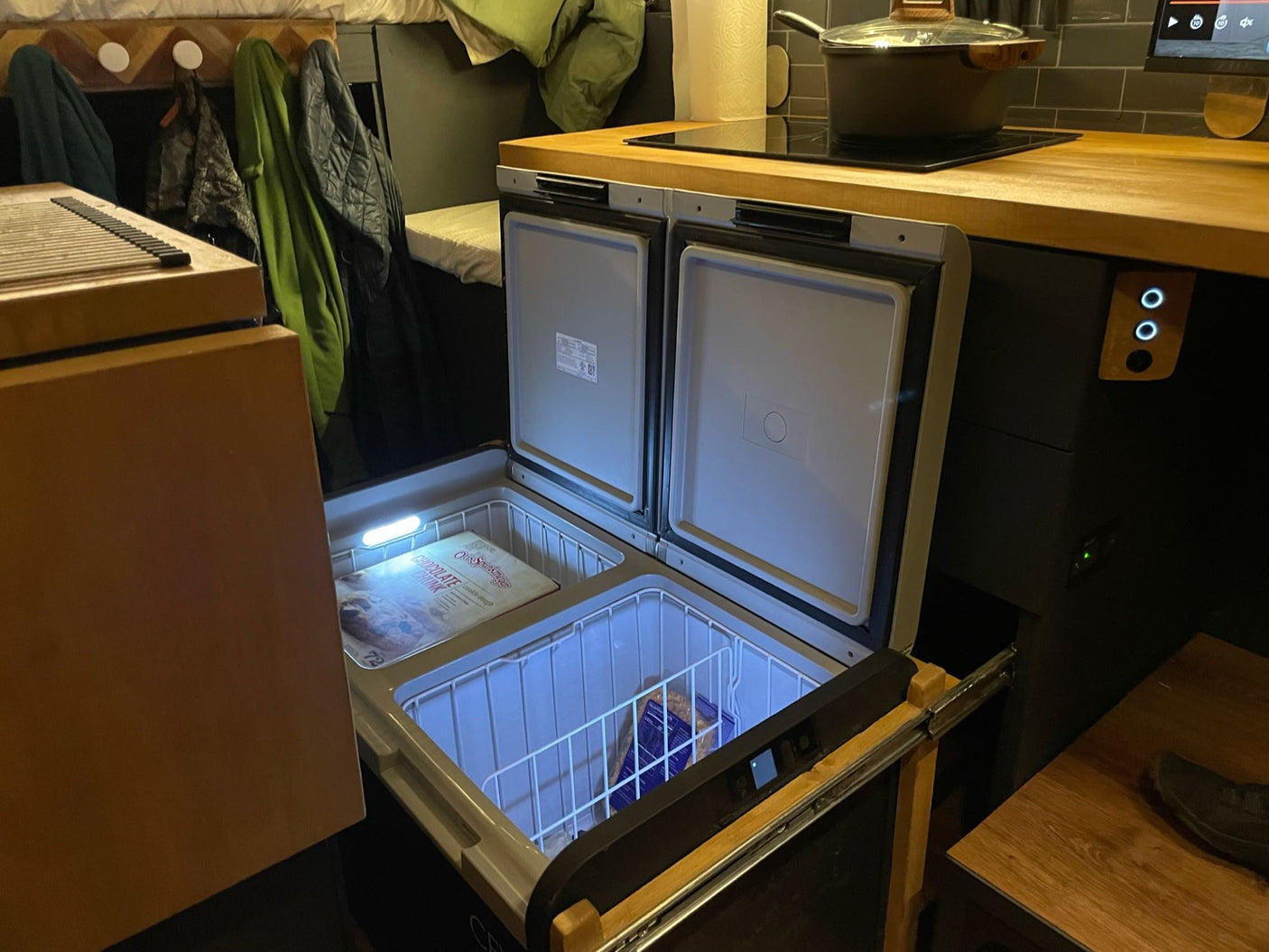 perfect for mountain biking adventures. Rear of van open