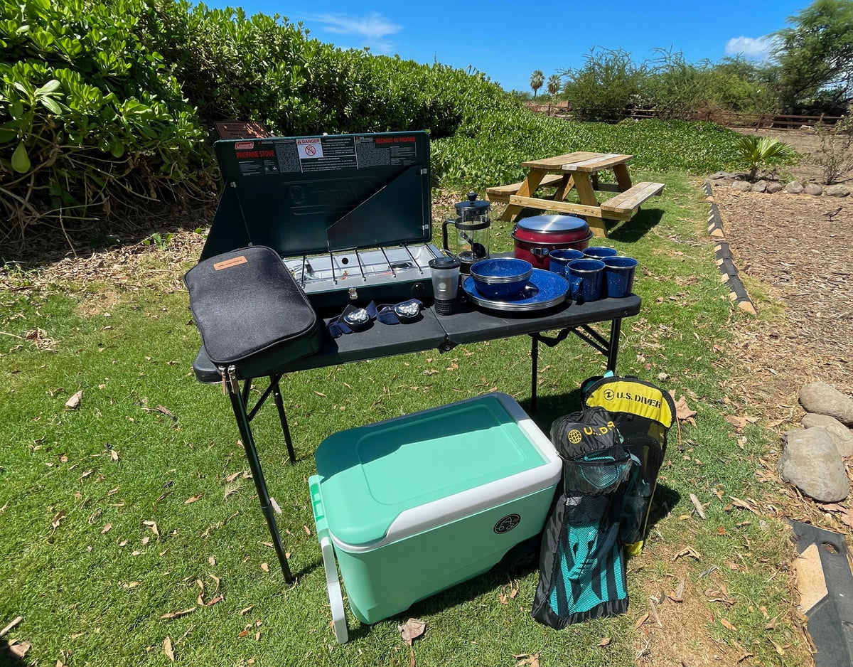 & beach chairs for a perfect picnic setup.|Essential camping gear for your RV rental: propane stove — photo 5