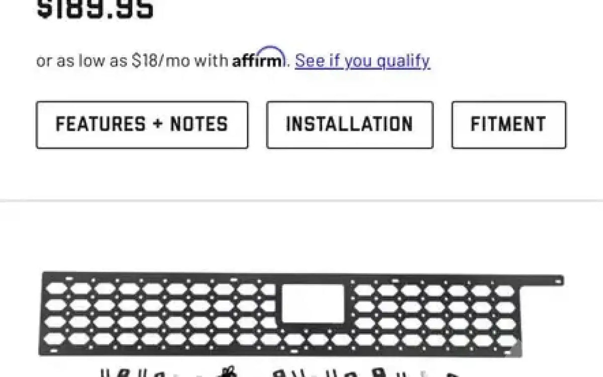 Rough Country Molle Panels — new molle panels for sale (photo 4) — photo 4