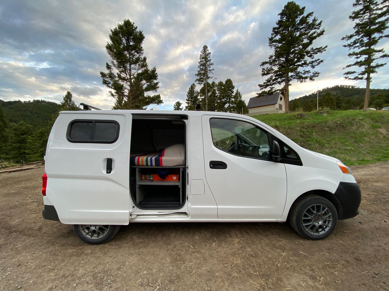 and gear.|Comfortable rv rental interior with a ceiling fan