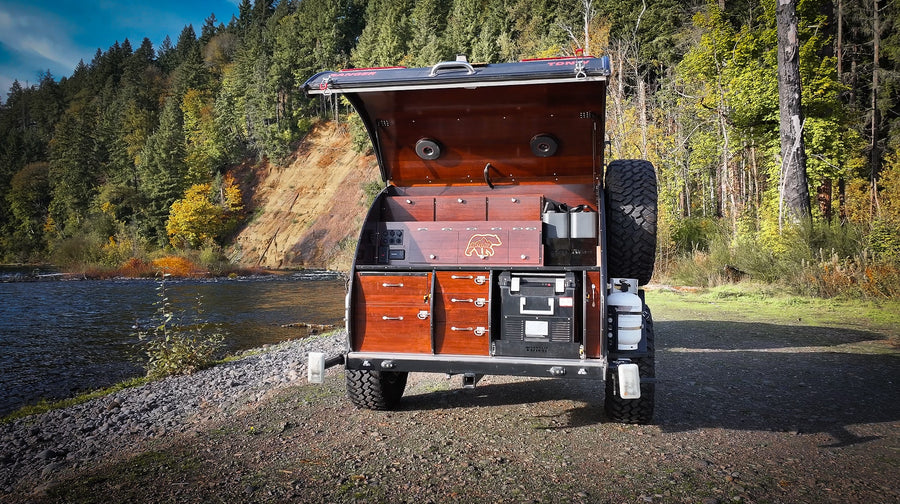 This off-road teardrop camper