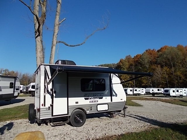 new Sportsmen Classic travel trailer for RV rental