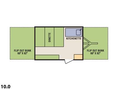 for your next RV rental.|Lived-in RV rental camper interior featuring beds
