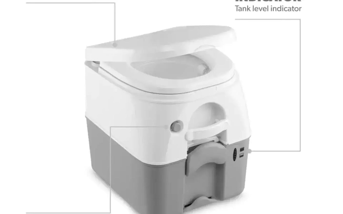 NEW! Dometic 5 Gal. Portable Toilet — new showers & toilets for sale (photo 3)
