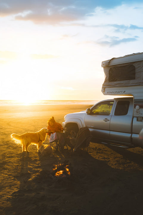 Hit the road in our Tacoma & Vintage Camper! overland rental