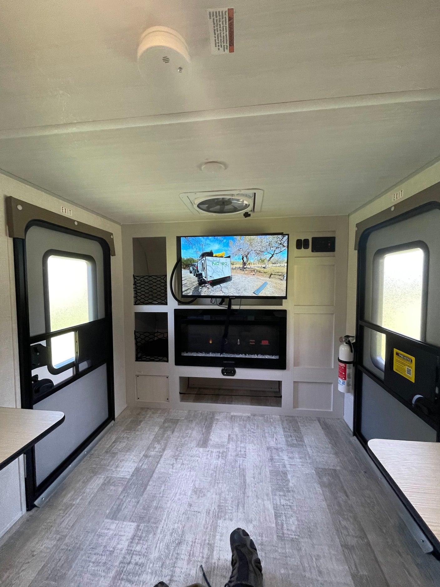 equipped with off-road tires and Rhino-Rack awning