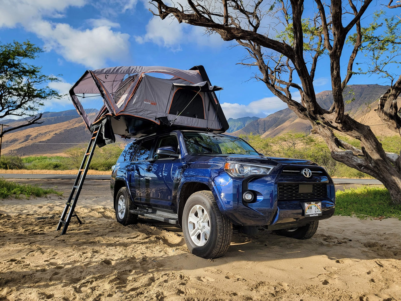 This blue Toyota 4Runner SUV