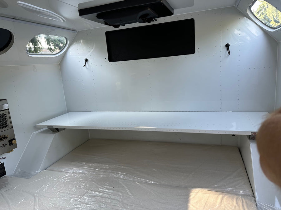 and pull-out fridge