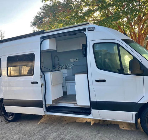 Adventure Awaits in Our 2022 Off-Grid Mercedes Sprinter Van overland rental