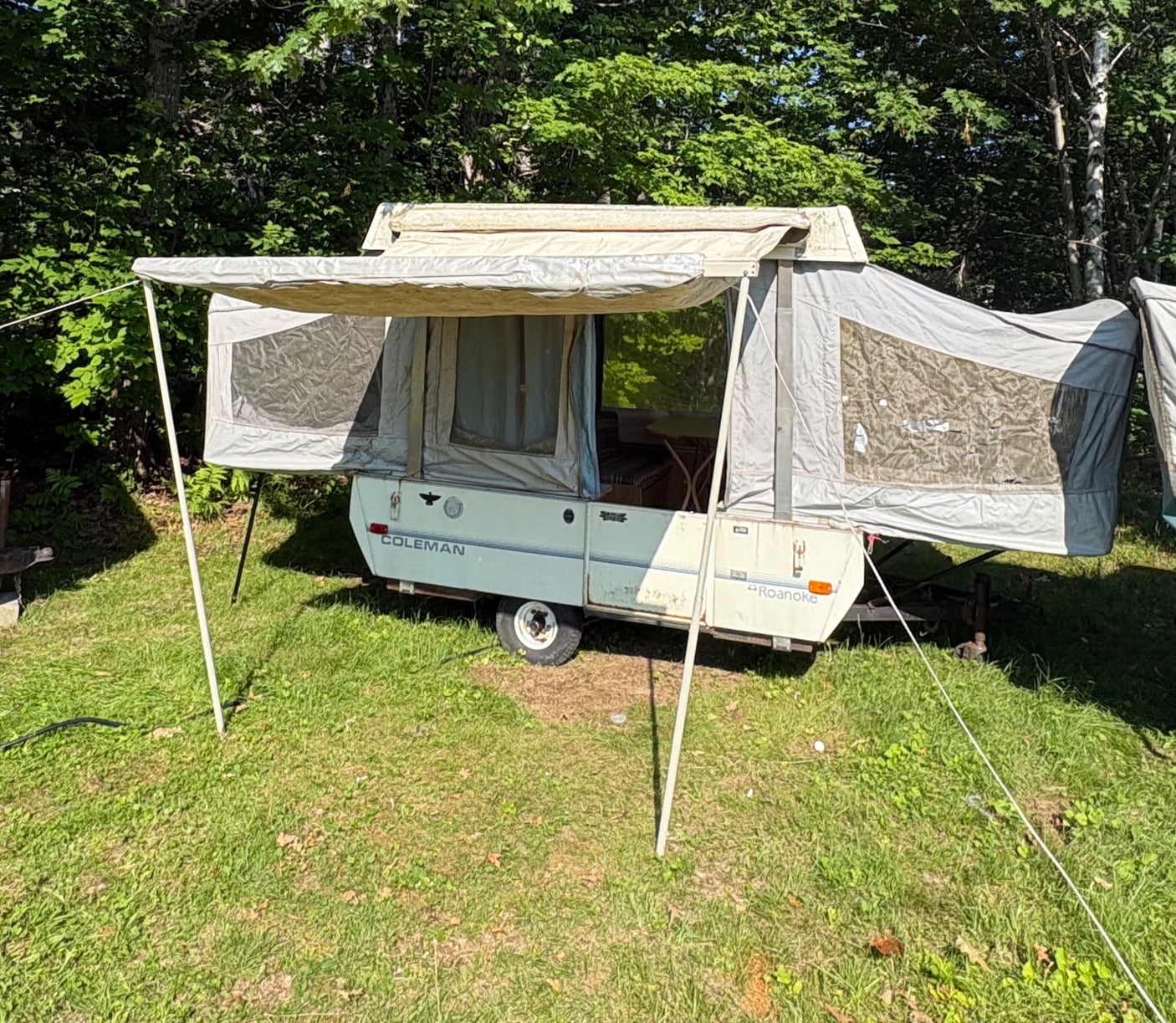 Classic 1991 Coleman Roanoke Pop-Up Camper - Intact & Ready for Maine