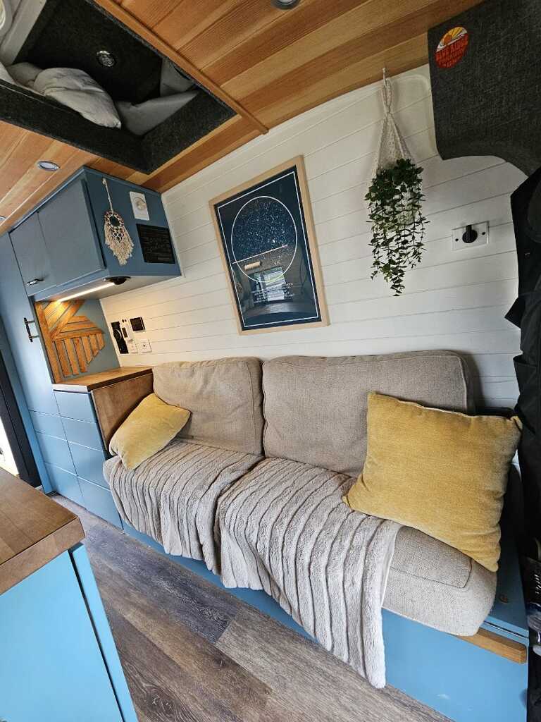 blue cabinets