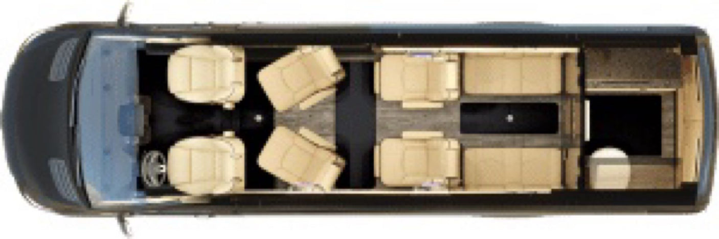 with black piping