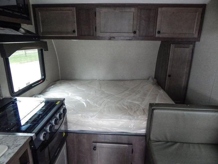 a travel trailer with an extended awning