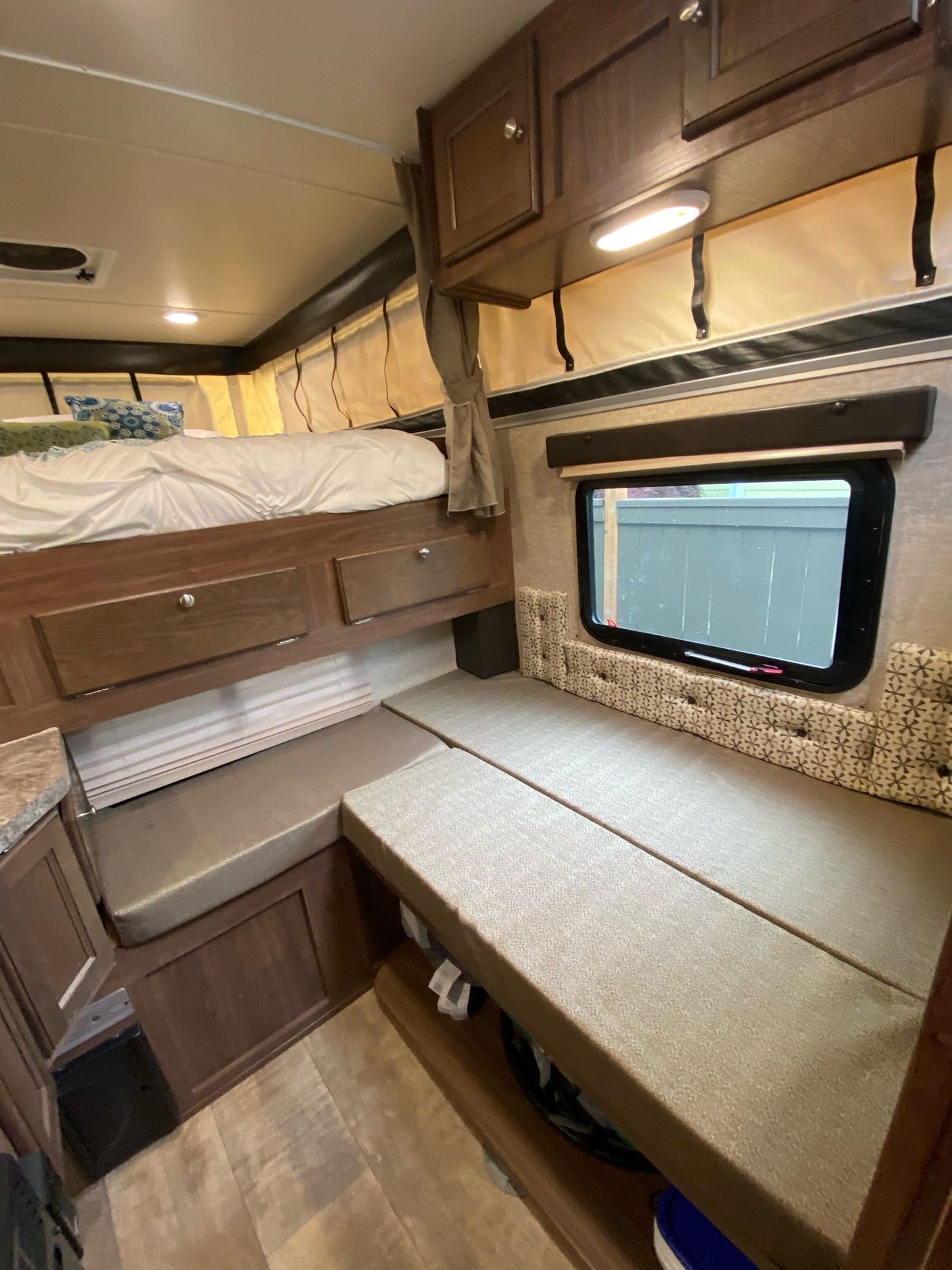 equipped with a Palomino pop-up camper