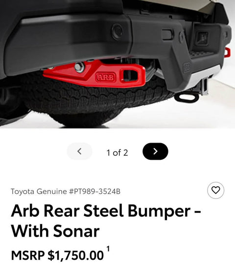 2025 Tacoma Trailhunter Steel ARB Bumper