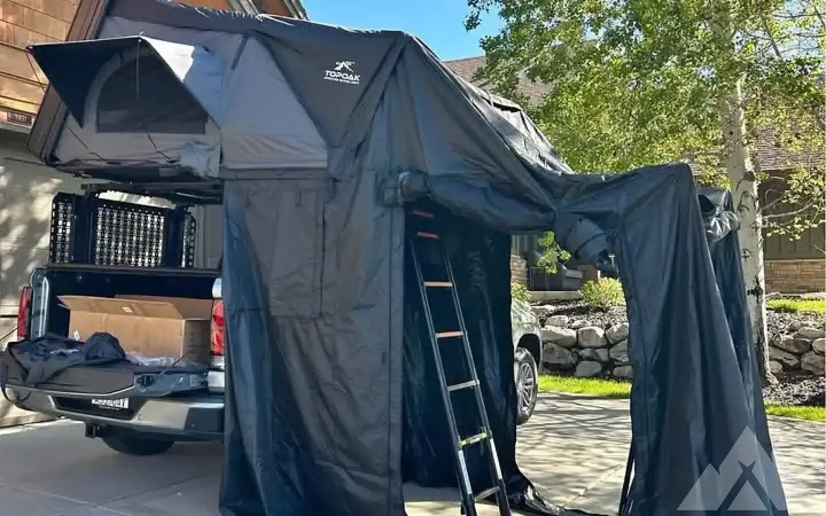 Overland set up - roof top tent, annex, and rack — used rooftop tents for sale (photo 2) — photo 2
