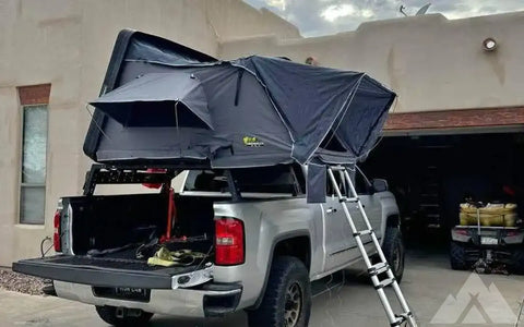 Overland Tent Truck Setup