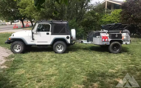 Overland trailer off-road jeep roof top tent