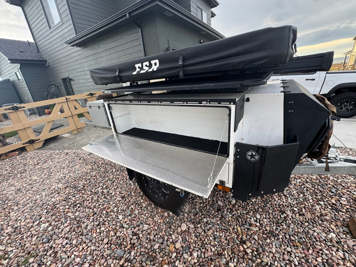 Adventure trailer with rooftop tent and open storage, ready for your next rv rental outdoor adventure. — photo 15