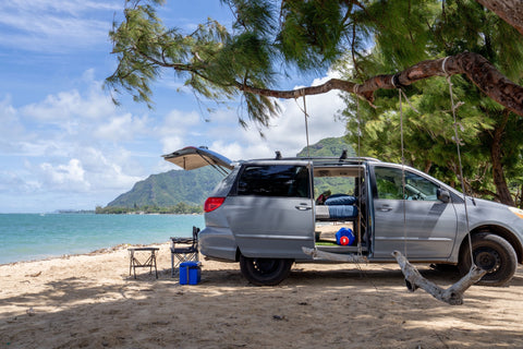 Stealth Mini Van Camper 2 overland rental