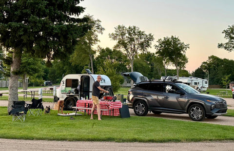 Cozy Glamping Travel Trailer overland rental