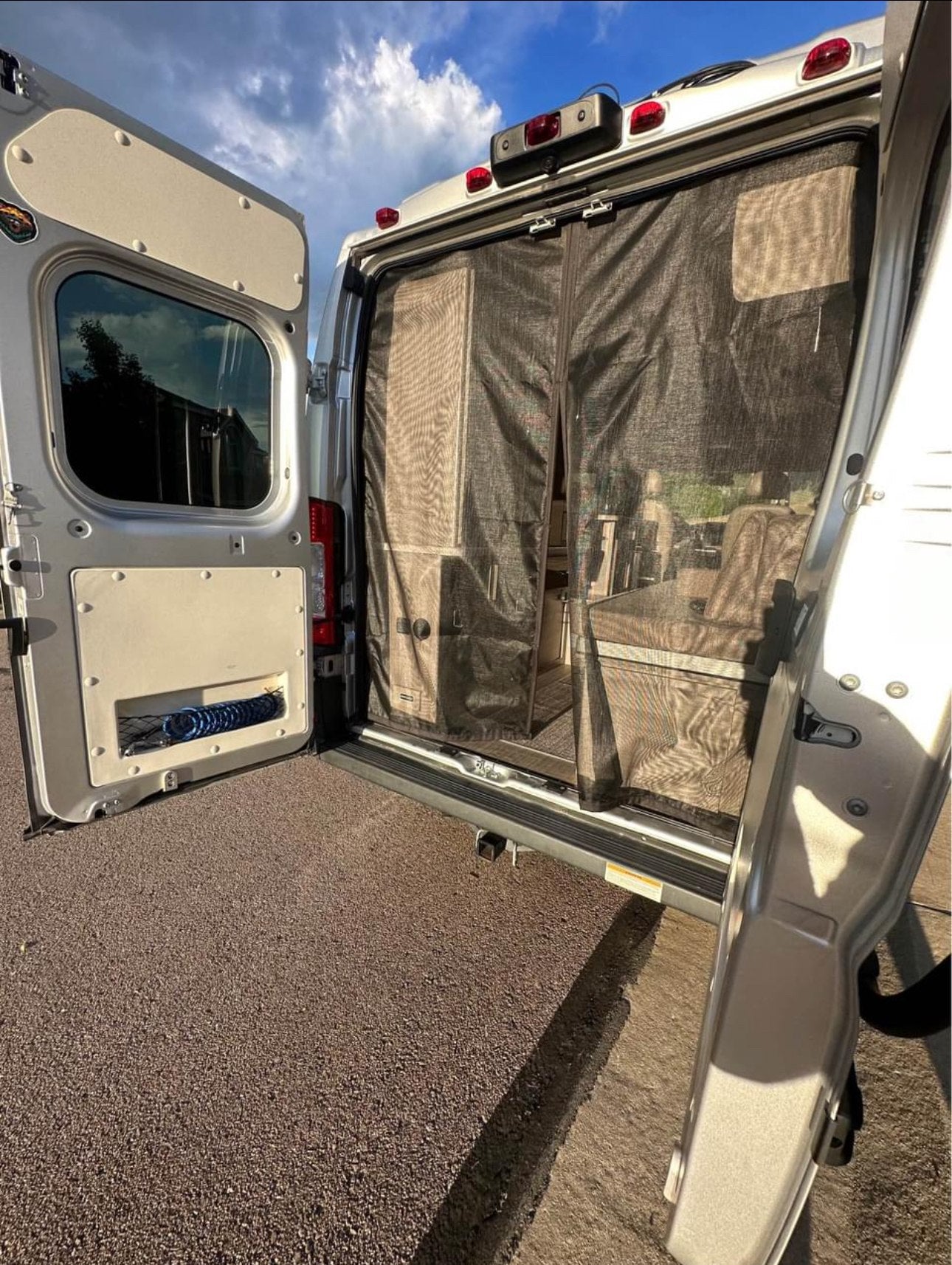 and steering wheel.|Step inside this RV rental