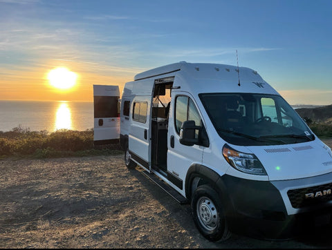 2022 Winnebago Solis White Pop Top Sleeper overland rental