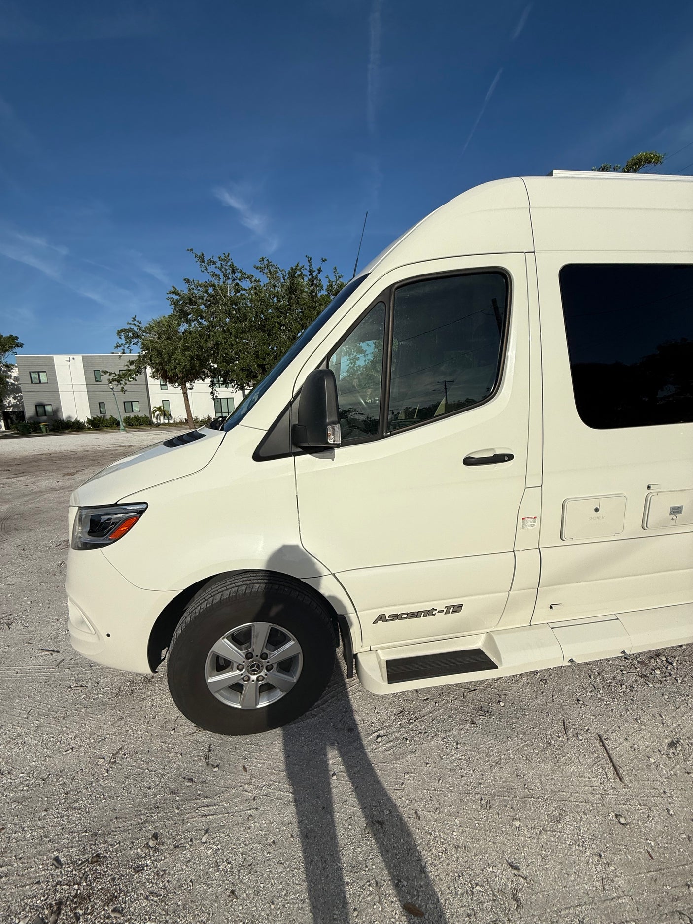 White Ascent-TS camper van, ideal for your next RV rental adventure. This luxurious RV awaits!