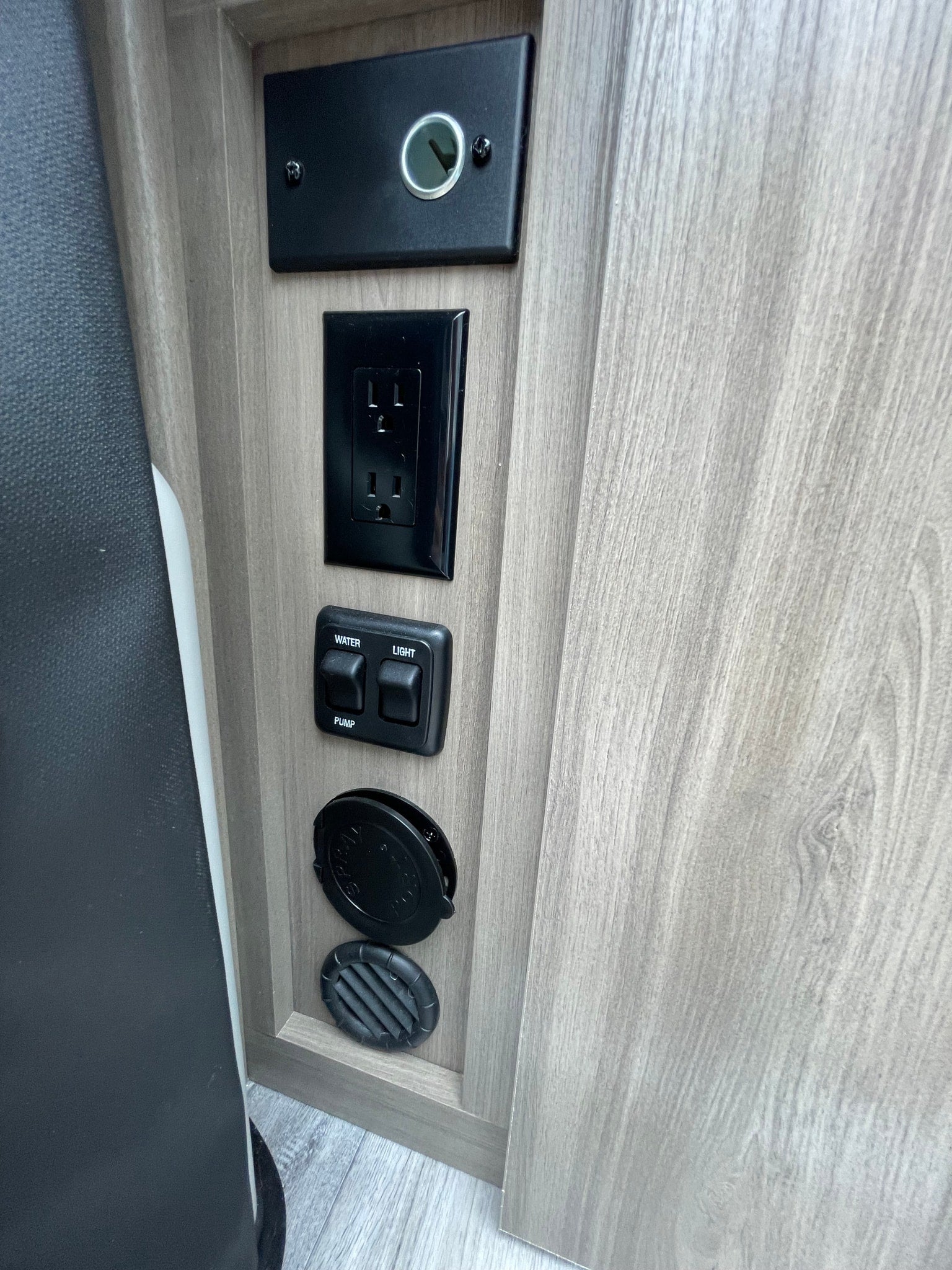 perfect for your camper van adventure.|RV rental interior featuring a compact kitchen with sink