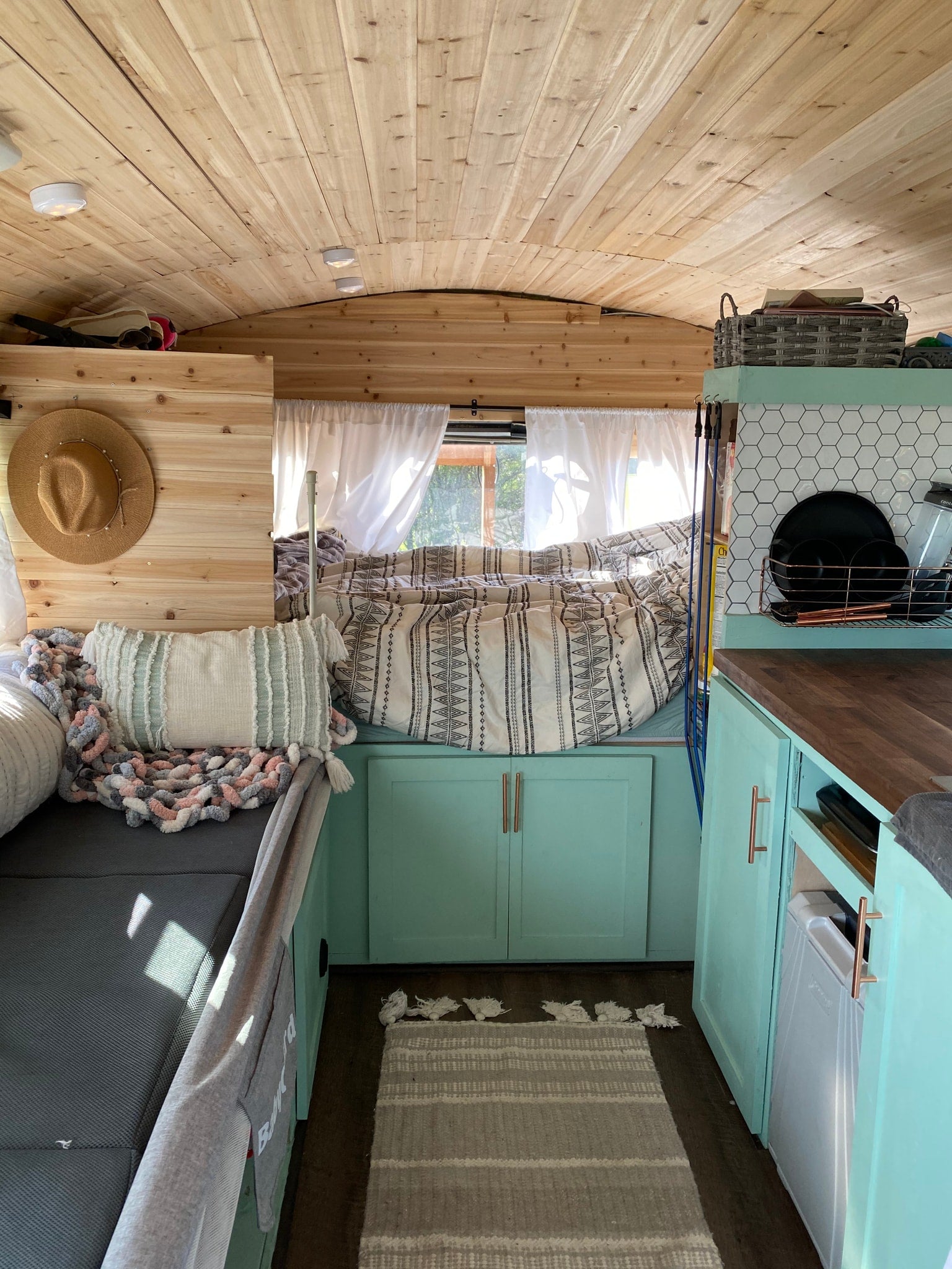 custom interior: wooden ceiling