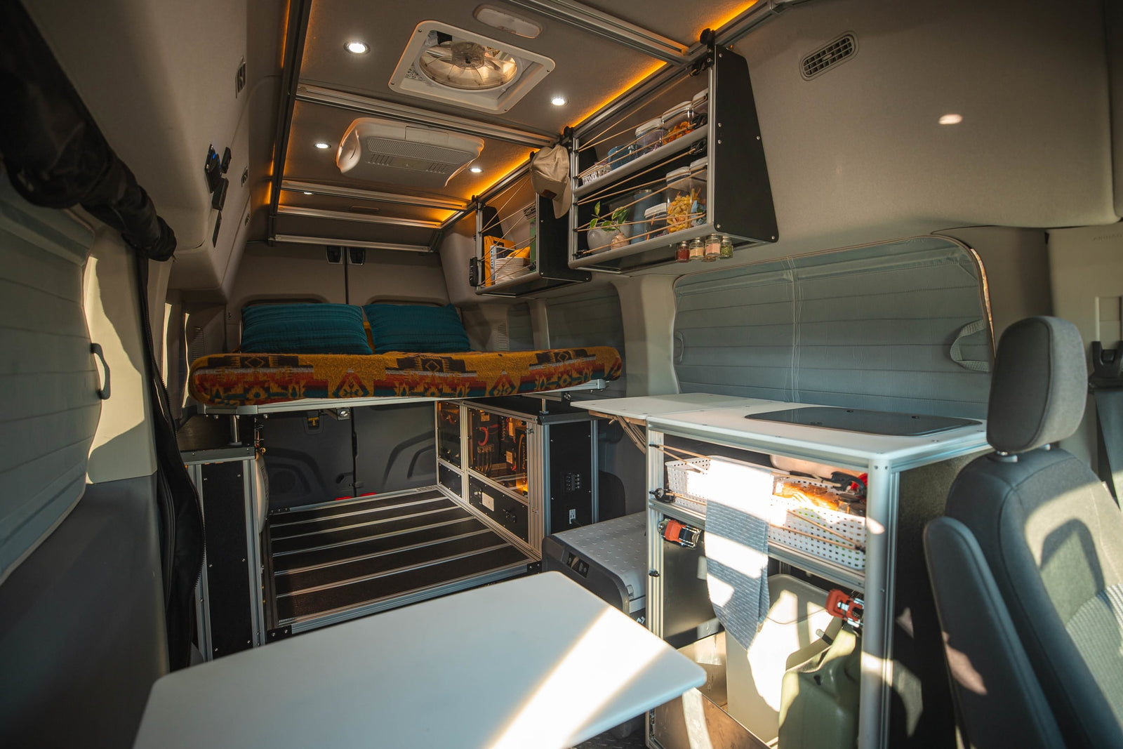 showing organized interior