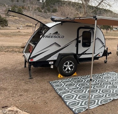 ready for outdoor adventure.|Set up at a serene campsite