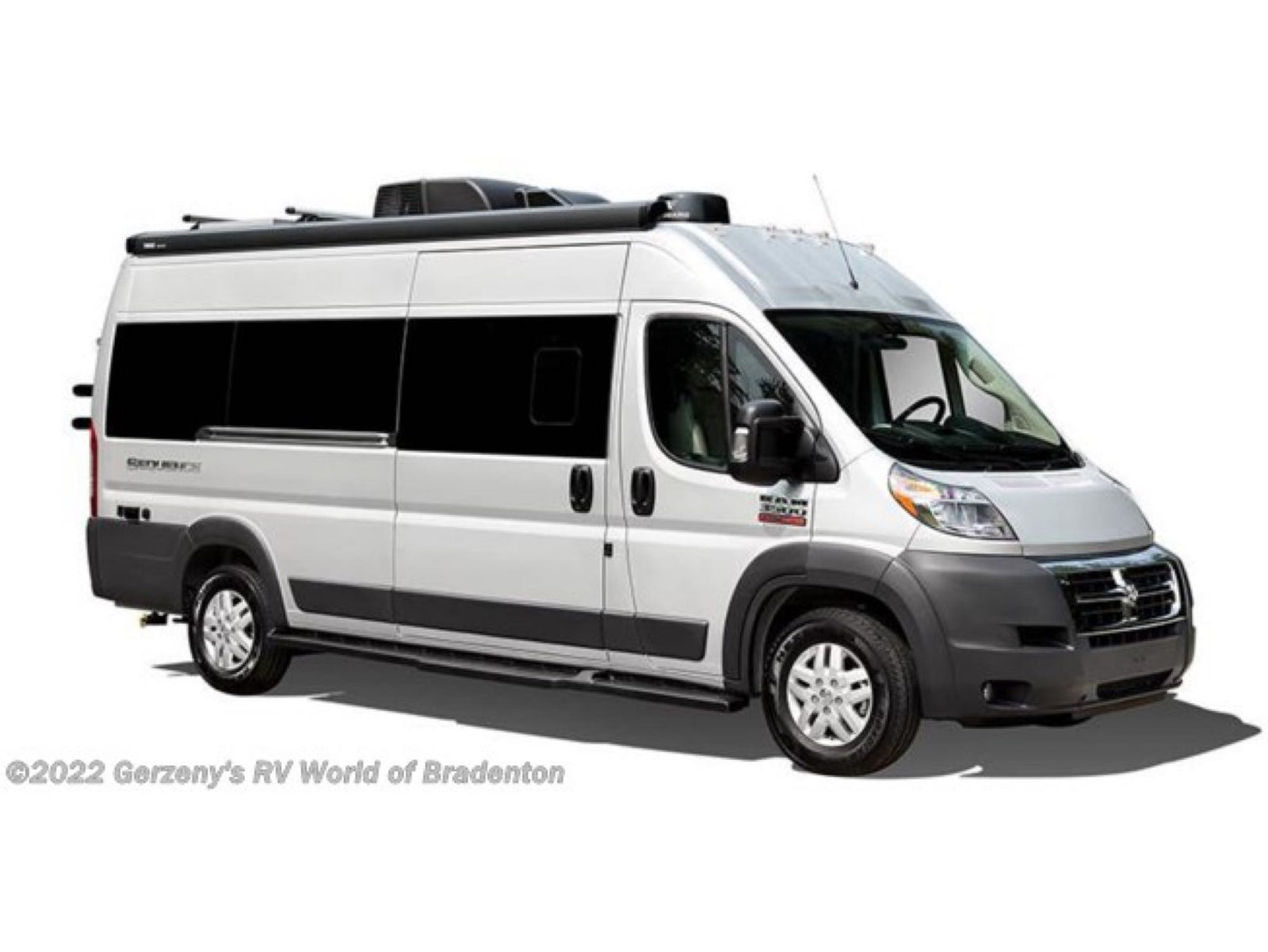 and TV. Perfect for your next adventure.|Inside a cozy **rv rental**: two sleeping/seating benches