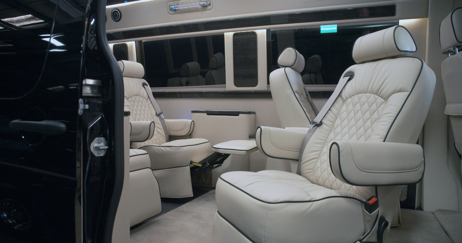 featuring plush quilted seats
