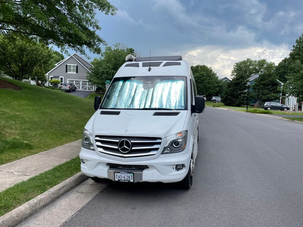 with Dometic AC and an awning