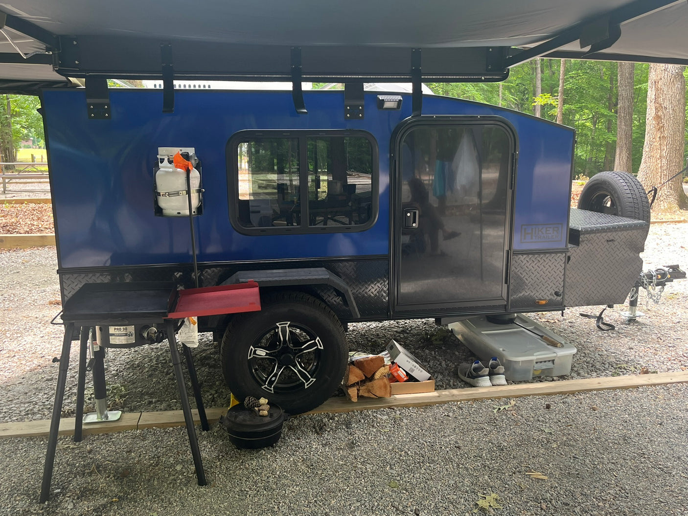 a compact teardrop camper